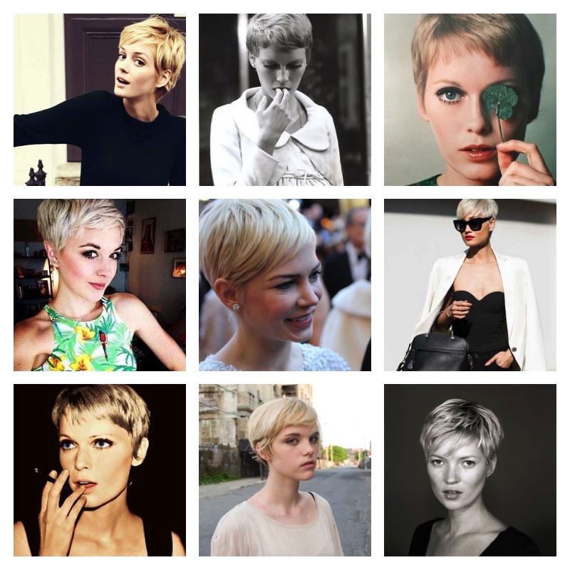 short pixie hair blond